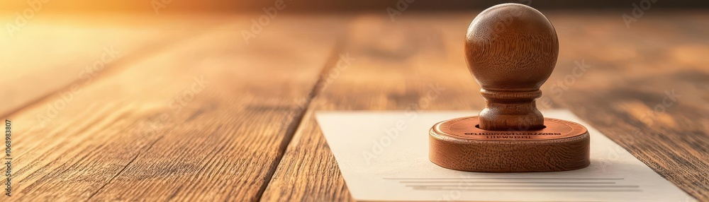 Poster artistic depiction of a property title with a collateralized stamp on it, symbolizing secured real e