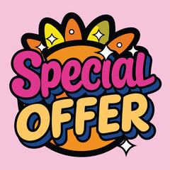 Special offer Sale sign for Advertising Discounts symbol