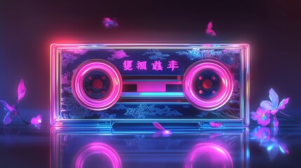 Fototapeta premium カセットテープグラフィック