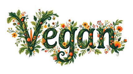 Obraz premium Colorful, artistic representation of the word 
