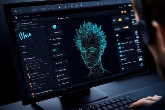 Dashboard with customizable profile layout options generated by AI for an optimized social media presence