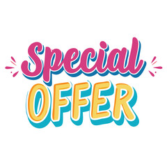 Special offer Sale sign for Advertising Discounts symbol