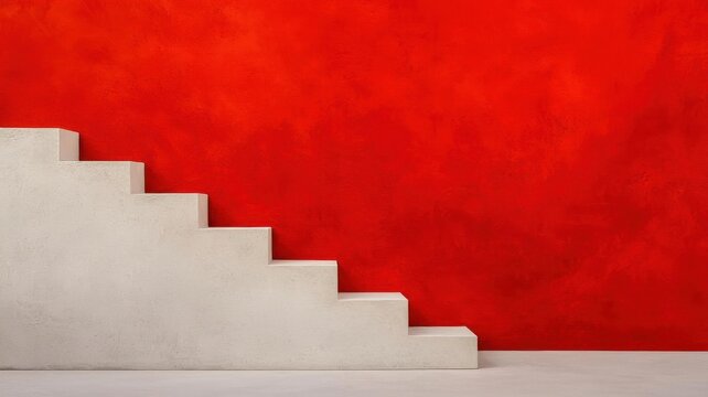Artistic depiction of a stepbystep staircase representing mortgage payments over time