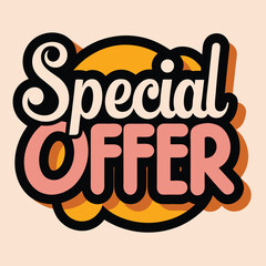 Special offer Sale sign for Advertising Discounts symbol
