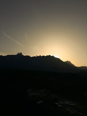 Obraz premium sunset in the mountains