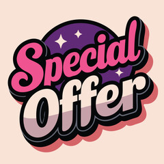 Special offer Sale sign for Advertising Discounts symbol