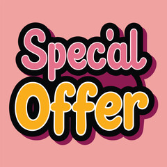 Special offer Sale sign for Advertising Discounts symbol