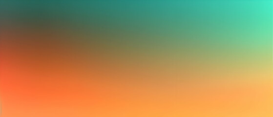 Naklejka premium Blurred gradient Orange to Mint background
