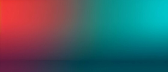 Blurred gradient Red to Teal background