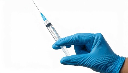 hand holding syringe