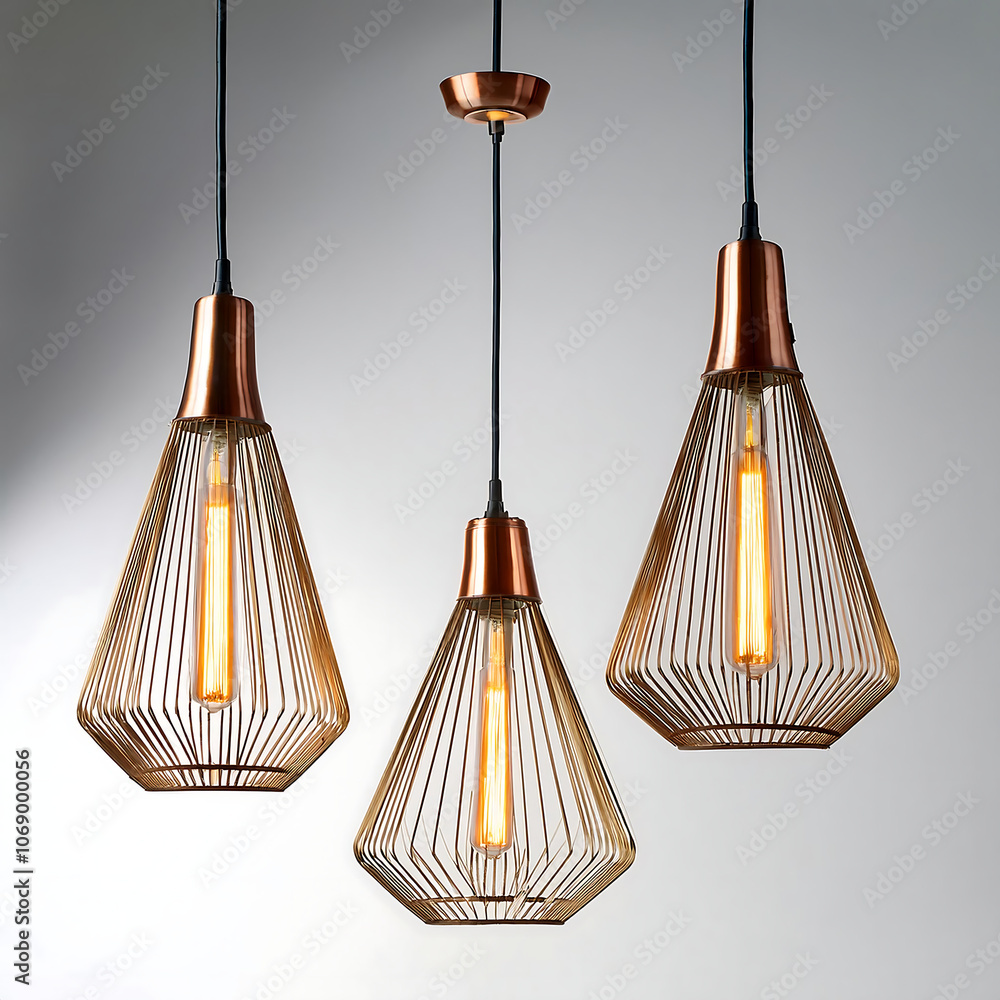 Aufkleber linear pendant lights create striking visual effect displayed white background