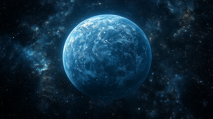 Obraz premium Blue Spherical Planet