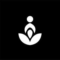 Yoga Lotus Logo - Lorem Ipsum template