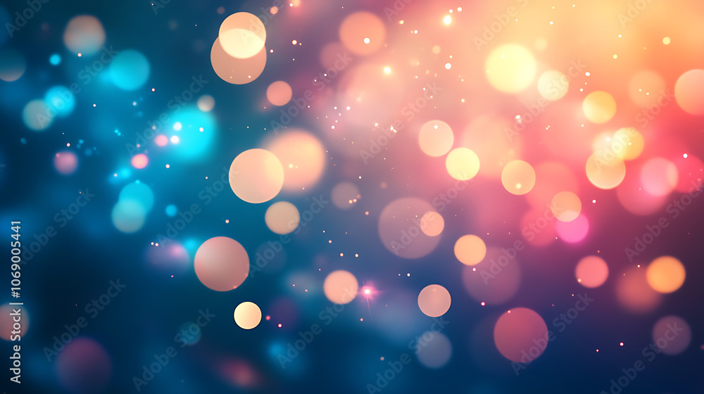 Poster abstract motion background with lens flares