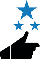 Customer review icon.