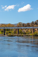 Derwent river narrow guage heritage railway bridge