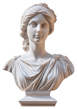 PNG Greek female troso statuebust art sculpture marble.
