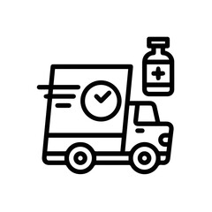 Truck icon symbol vector illustration