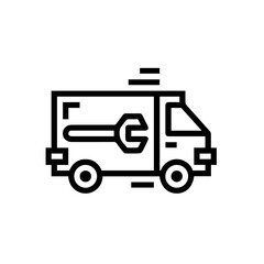 Truck icon symbol vector illustration