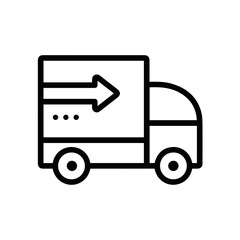 Truck icon symbol vector illustration