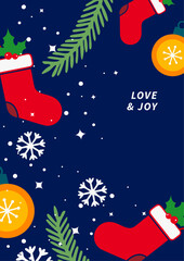 Festive Christmas Greeting Card. Celebrate the season with a joyful greeting card featuring Christmas