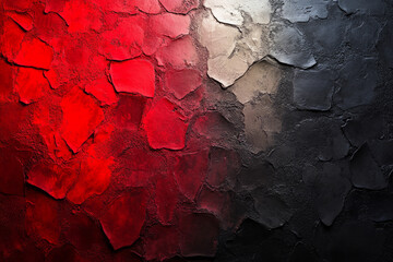 Naklejka premium a modern abstract texture wall in red, black, and white