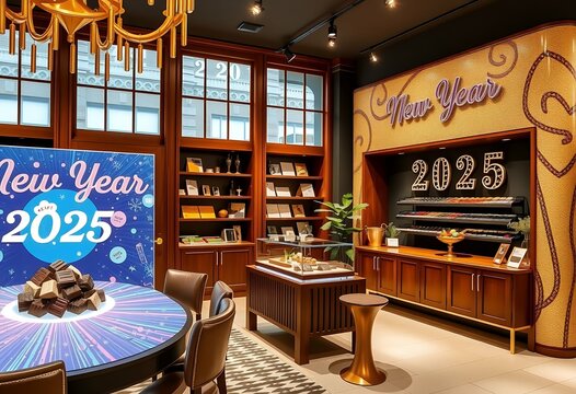 2025 interactive chocolate Year chocolate New shop holographic virtual experiences tasting displays