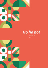 Festive Holiday Wreath with Bells and Joyful Message, A vibrant illustration of a festive wreath, perfect for spreading holiday cheer