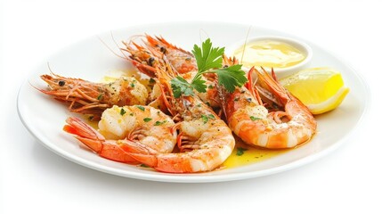 shrimp scampi with garlic