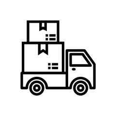 Truck icon symbol vector illustration
