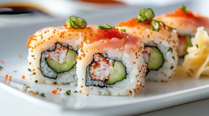 sushi on a plate