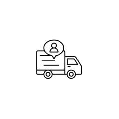 Truck icon symbol vector illustration