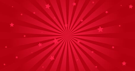 Abstract red maroon pattern. Cartoon spiral.Dynamic retro pop art texture. Moving lines on round. Winter festive Valentine's day background.Christmas hot sale 2025. Retro pop art texture. Little star