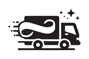 Creative Delivery Truck Logo Icon Vector Art & Illustration