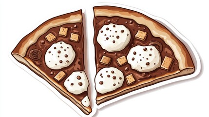 Chocolate S'mores Pizza.