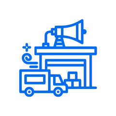 Obraz premium Truck icon symbol vector illustration