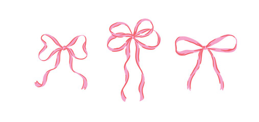 Handdrawn Pink Ribbon