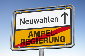 Ampelregierung zu Ende. Weiterfahrt in Richtung Neuwahlen