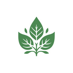 Naklejka premium Unique Leaf Logo