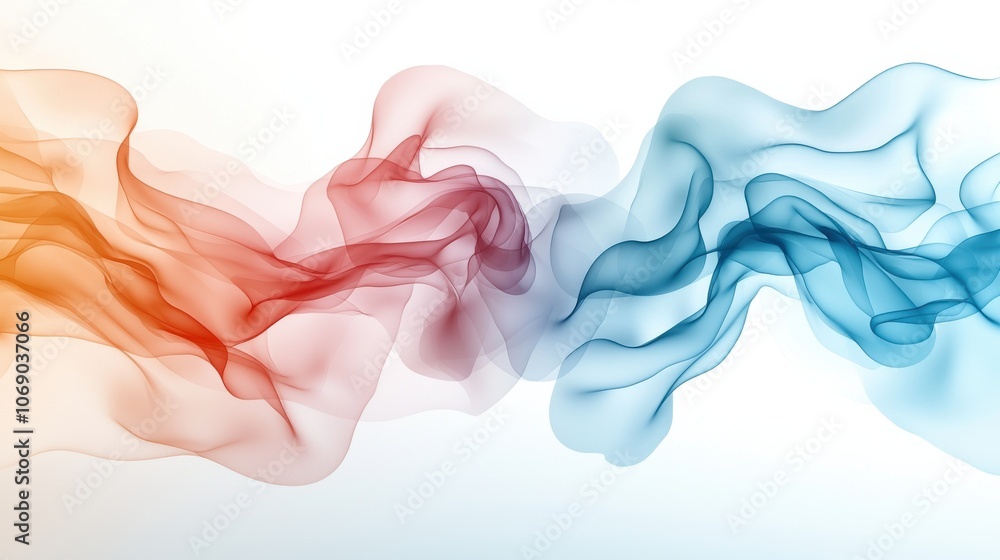 Poster fluid abstract background with soft flowing colors