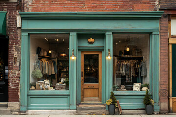 Fototapeta premium vintage style storefront boutique 