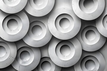 Modern Abstract Circles Wallpaper for Design and Interior Decoration