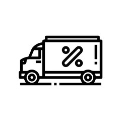 Truck icon symbol vector illustration