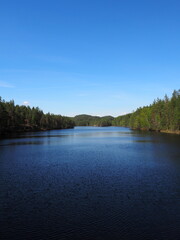 Lake in the forest in Norway