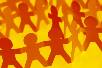 Team holding hands united