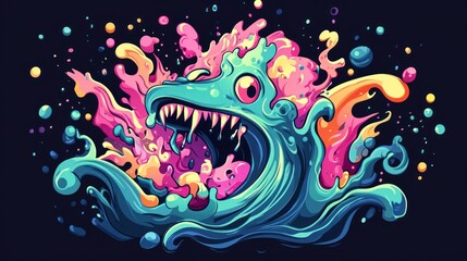 Colorful Monster Illustration
