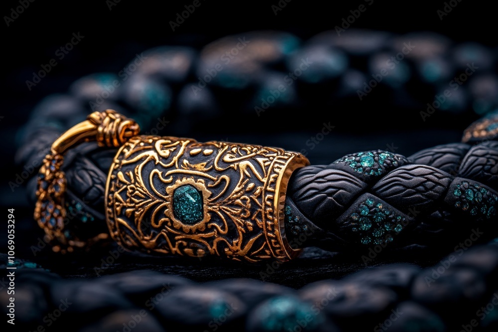 Poster a hyper-realistic close-up of a hand-stamped charm showing intricate metalwork and subtle textures o