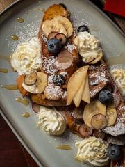 My sweetest breakfast is the french toast.