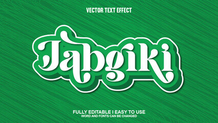 Fully Editable 3D Vector Text Effect