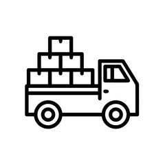 Truck icon symbol vector illustration